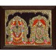 Thirupathi Venkatachalapathi & Thaayar Padmavathi Tanjore Painting Thirupathi Venkatachalapathi & Thaayar Padmavathi Tanjore Painting