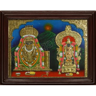 Annamalaiyaar & Unnamalaiyaar Tanjore Painting