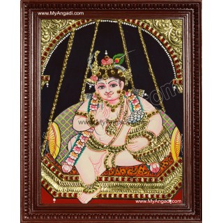 Butter Krishna Tanjore Painting