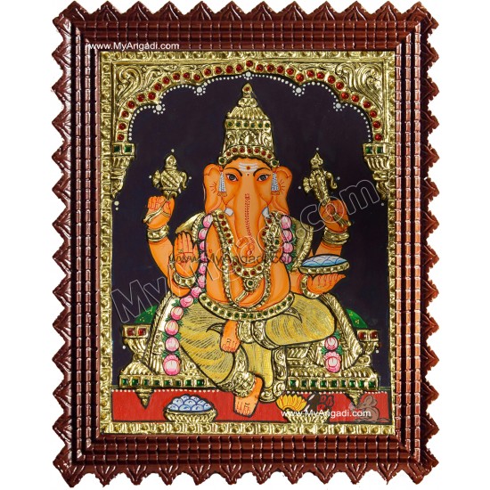 Ganesha Tanjore Painting Ganesha Tanjore Painting