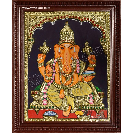 Ganesha Tanjore Painting Ganesha Tanjore Painting