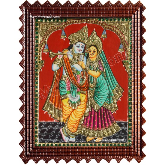 Radha Krishna Tanjore Painting