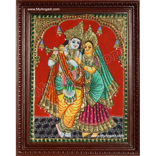 Radha Krishna Tanjore Painting