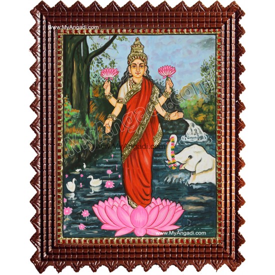 Lakshmi Ravivarma Tanjore Painting