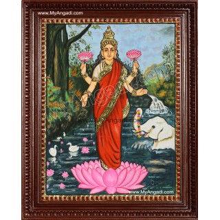 Lakshmi Ravivarma Tanjore Painting