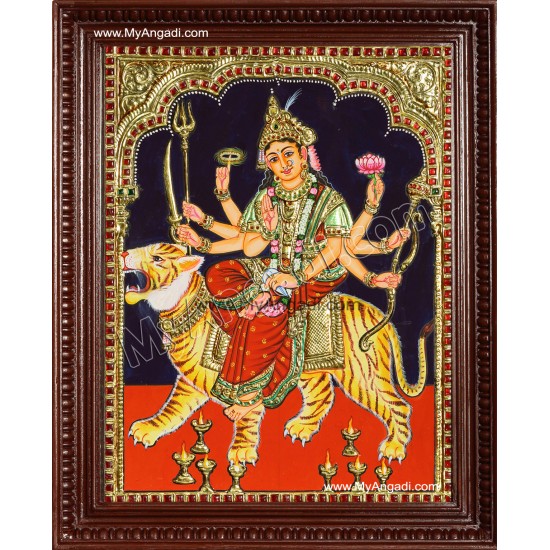 Durgai Tanjore Painting Durgai Tanjore Painting