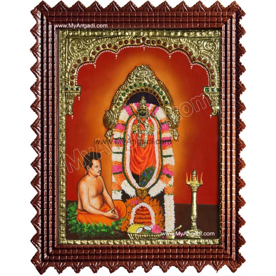 Melmaruvathur Amman Durga Tanjore Painting Melmaruvathur Amman Durga Tanjore Painting
