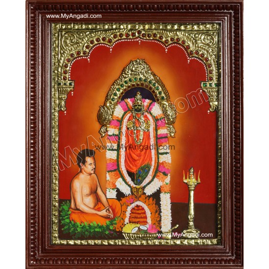 Melmaruvathur Amman Durga Tanjore Painting Melmaruvathur Amman Durga Tanjore Painting