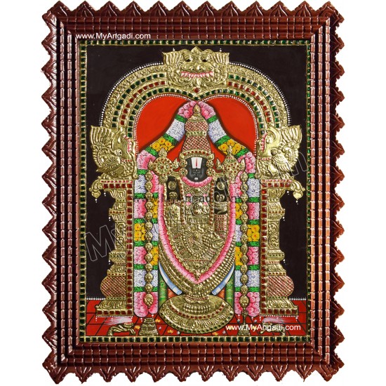 Thirupathi Venkatachalapathi Tanjore Painting