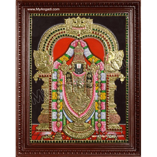 Thirupathi Venkatachalapathi Tanjore Painting