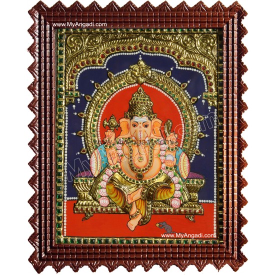 Ganesha Tanjore Painting Ganesha Tanjore Painting