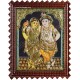 Krishna Rukmani Tanjore Painting