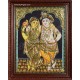 Krishna Rukmani Tanjore Painting Krishna Rukmani Tanjore Painting
