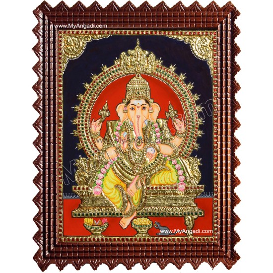 Ganesha Tanjore Painting Ganesha Tanjore Painting