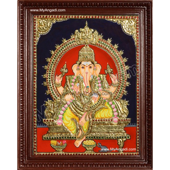 Ganesha Tanjore Painting Ganesha Tanjore Painting