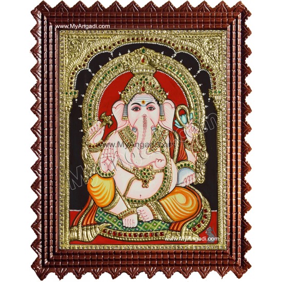Ganesha Tanjore Painting Ganesha Tanjore Painting