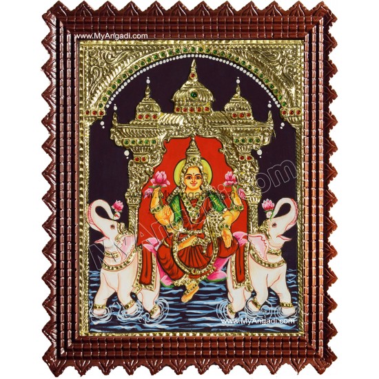 Gajalakshmi Tanjore Painting