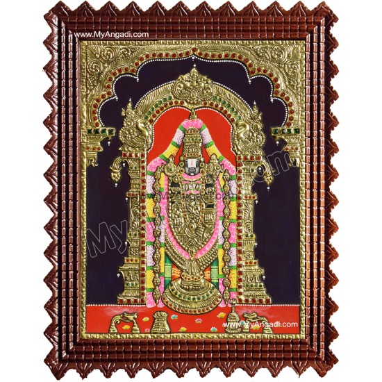 Thirupathi Venkatachalapathi Tanjore Painting