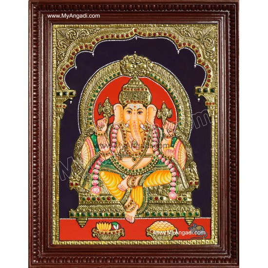 Ganesha Tanjore Painting Ganesha Tanjore Painting