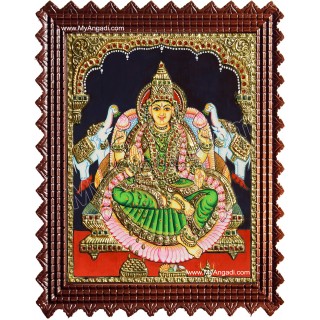 Gajalakshmi Tanjore Painting