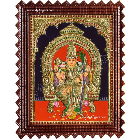 Kamatchi Amman Tanjore Painting