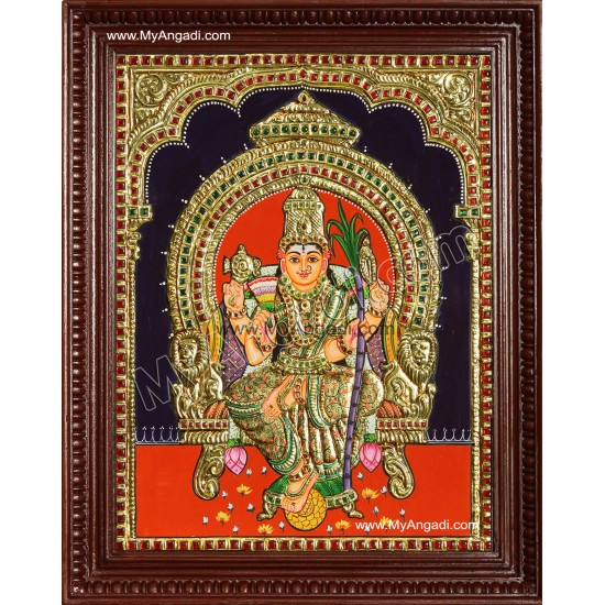 Kamatchi Amman Tanjore Painting