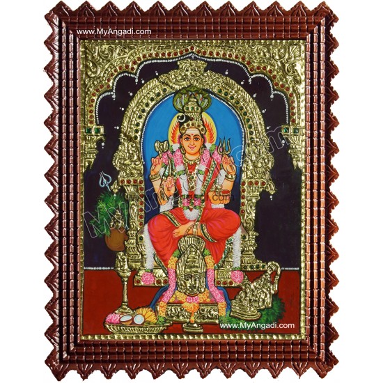 Karumaariamman Tanjore Painting Karumaariamman Tanjore Painting