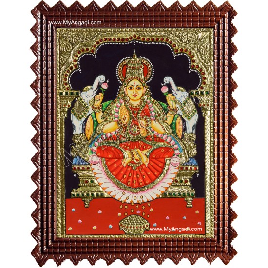 Gajalakshmi Tanjore Painting MATP266