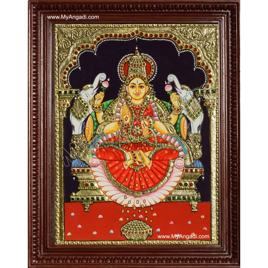 Gajalakshmi Tanjore Painting MATP266