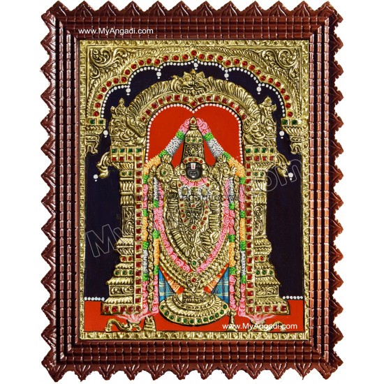 Thirupathi Venkatachalapathi Tanjore Painting Thirupathi Venkatachalapathi Tanjore Painting