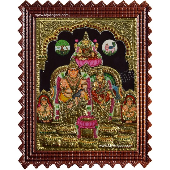 Kubera Lakshmi Tanjore Painting Kubera Lakshmi Tanjore Painting