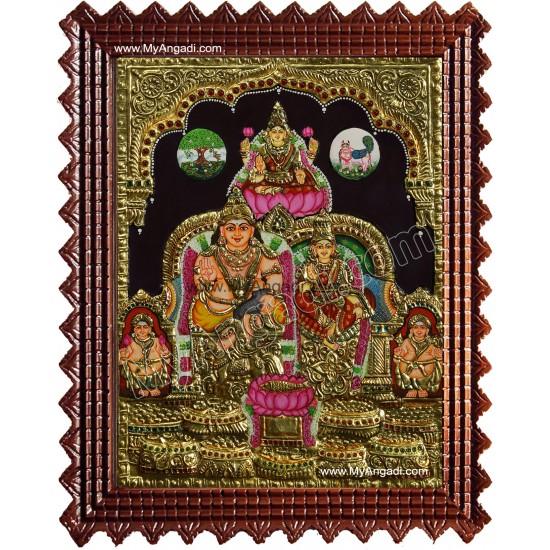 Kubera Lakshmi Tanjore Painting