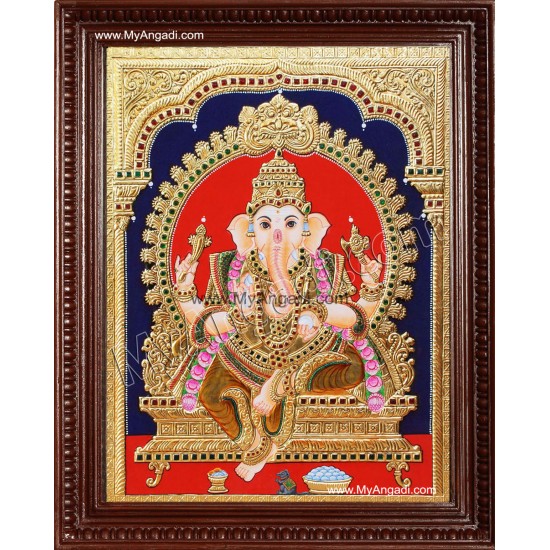 Ganesha Tanjore Painting Ganesha Tanjore Painting