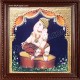 Nava Vinayakar Playing Music Tanjore Painting