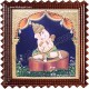Nava Vinayakar Playing Music Tanjore Painting Nava Vinayakar Playing Music Tanjore Painting