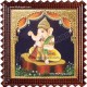 Nava Vinayakar Playing Music Tanjore Painting Nava Vinayakar Playing Music Tanjore Painting