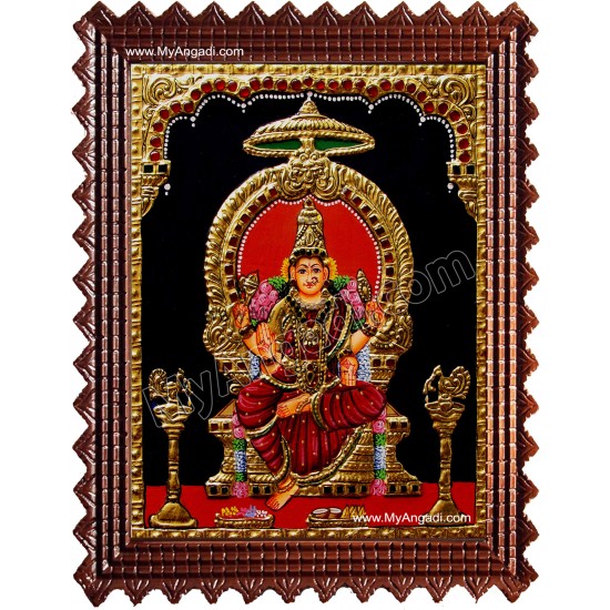 Bhuvaneswari Amman Tanjore Painting