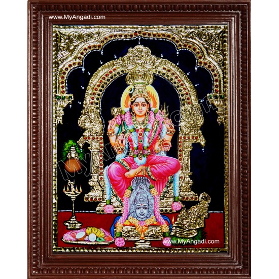 Karumaariamman Tanjore Painting Karumaariamman Tanjore Painting