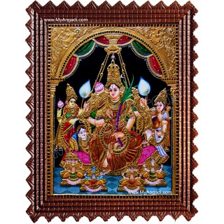 Raja Rajeshwari Tanjore Painting