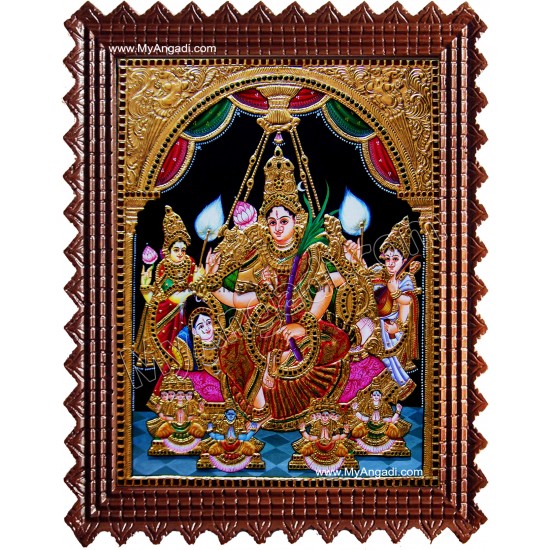 Raja Rajeshwari Tanjore Painting