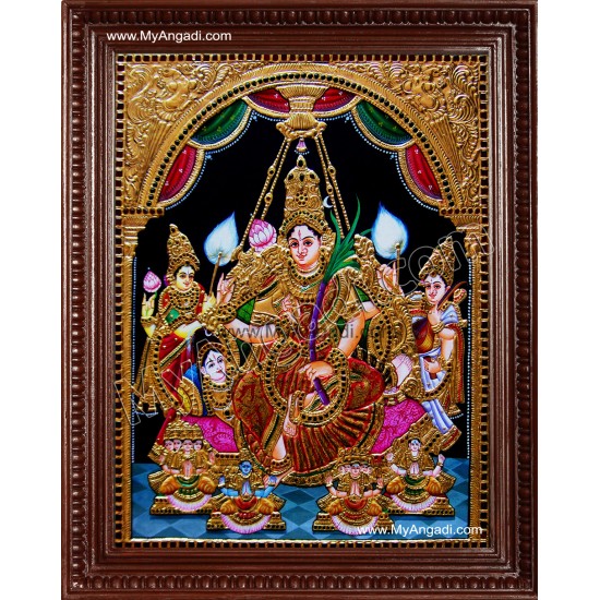 Raja Rajeshwari Tanjore Painting