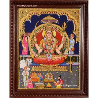 Santhoshi Matha Tanjore Painting