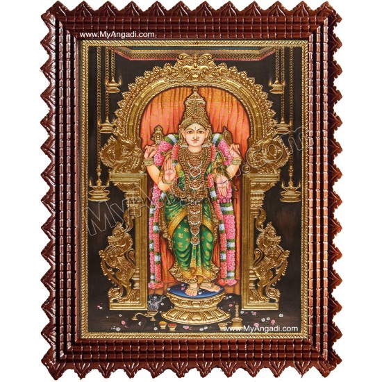 Meenakshi Amman Tanjore Painting Meenakshi Amman Tanjore Painting
