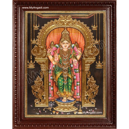 Meenakshi Amman Tanjore Painting Meenakshi Amman Tanjore Painting
