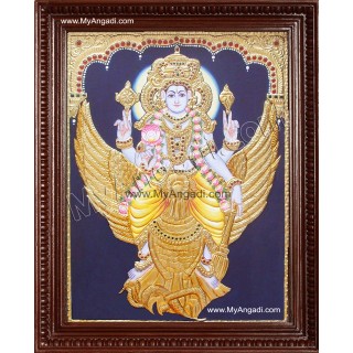 Garudan Vishnu Tanjore Painting