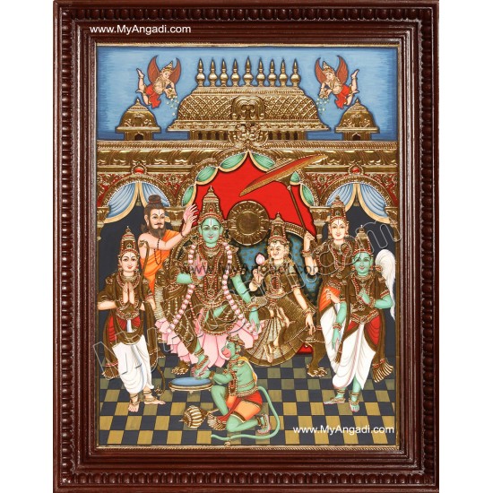 Ramar Pattabishekam Tanjore Painting