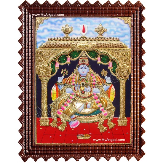 Krishna sitting Tanjore Painting