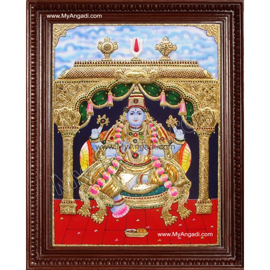 Krishna sitting Tanjore Painting