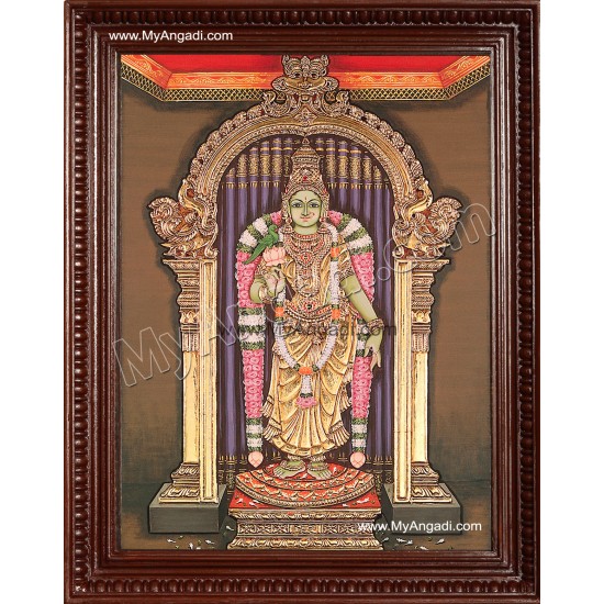 Madurai Meenatchi Amman Tanjore Painting Madurai Meenatchi Amman Tanjore Painting