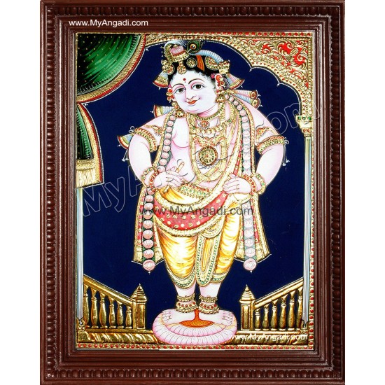 Vittobha Krishna Tanjore Painting